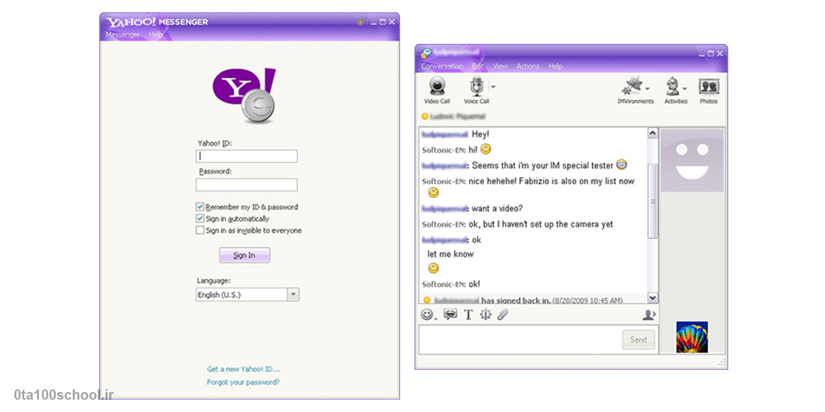 Yahoo! Messenger: اتصال جهانی در زمان واقعی